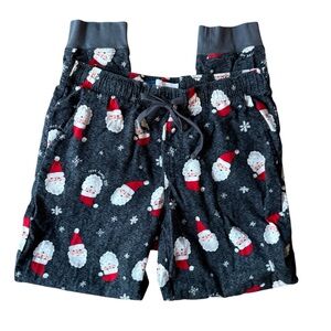 Old Navy 2021 Christmas Santa Snowflake Pajama Pant Charcoal Men’s Large Tall